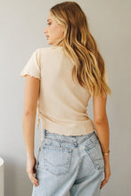 Load image into Gallery viewer, Best Intentions Drawstring Knit Top // Natural
