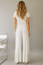 Load image into Gallery viewer, Beautiful Girls Button Front Ribbed Knit Top // White
