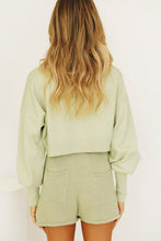 Load image into Gallery viewer, Let It Go Button Front Knit Top // Sage
