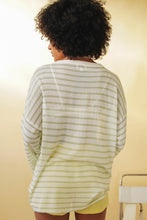 Load image into Gallery viewer, Step Up Stripe Knit Top // Sage
