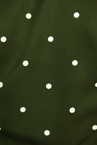 All Night Tie Front Top // Green