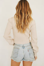 Load image into Gallery viewer, Jessie Button Front Knit Top // Natural
