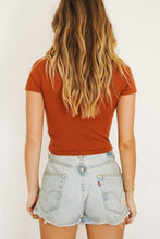 Load image into Gallery viewer, This Is Love Button Front Knit Top // Rust
