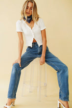 Load image into Gallery viewer, Kit Button Front Knit Top // White
