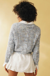 Above The Clouds Knit // Blue