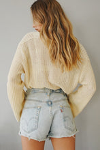 Load image into Gallery viewer, Sunday Mornings Button Front Knit Top // Natural
