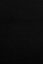 Load image into Gallery viewer, Golden Line Ribbed Top // Black
