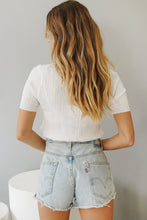 Load image into Gallery viewer, Models &amp; Actors Button Front Knit Top // White
