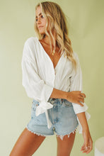Load image into Gallery viewer, The Allure Button Up Top // White
