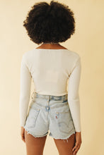 Load image into Gallery viewer, Me &amp; You Ribbed Knit Top // Cream
