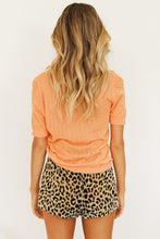 Load image into Gallery viewer, Summer Tan Drawstring Knit Top // Orange
