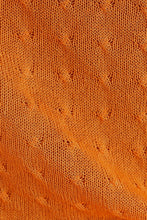 Load image into Gallery viewer, Summer Tan Drawstring Knit Top // Orange
