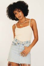 Load image into Gallery viewer, Only Natural Ribbed Knit Cami // Natural
