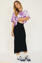 Load image into Gallery viewer, VG Watch The Runway Ribbed Midi Skirt // Black
