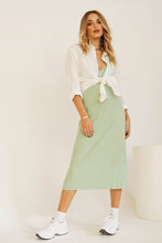 Load image into Gallery viewer, Sipping Cocktails Knit Midi Dress // Sage
