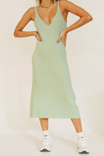 Load image into Gallery viewer, Sipping Cocktails Knit Midi Dress // Sage

