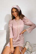 Load image into Gallery viewer, VG Model Obsessed Drawstring Mini Dress // Lilac
