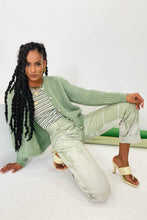 Load image into Gallery viewer, Saturday In L.A Button Front Knit Cardigan // Sage
