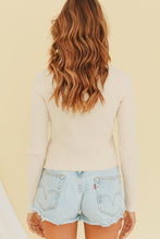 Load image into Gallery viewer, VG Undercover Tie Front Knit Top // Natural
