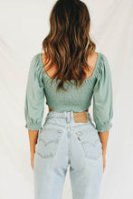 Load image into Gallery viewer, VG Introducing Paris Tie Front Top // Sage
