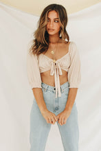 Load image into Gallery viewer, VG Introducing Paris Tie Front Top // Nude
