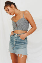 Load image into Gallery viewer, VG Cool Brit Check Crop // Black
