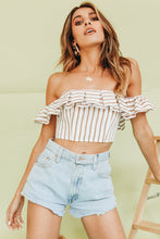 Load image into Gallery viewer, Summer Rebels Off-Shoulder Frill Top
