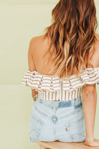 Summer Rebels Off-Shoulder Frill Top