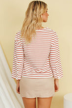 Load image into Gallery viewer, Take A Lead Stripe Top // Red
