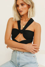 Load image into Gallery viewer, VG Soul Mates Wrap Top // Black
