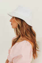 Load image into Gallery viewer, All Roads Bucket Hat // White
