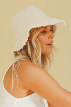 Load image into Gallery viewer, Sunset Views Bucket Hat // Cream
