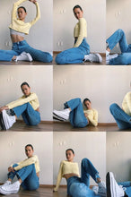 Load image into Gallery viewer, Girl Gang Button Front Knit Top // Lemon
