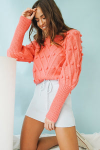 VG Coastline Knit Mini Skirt // Sky